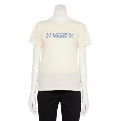 Juniors' Vans Logo Short Sleeve Tee