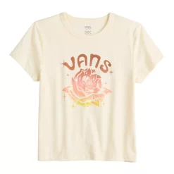 Juniors' Vans Rose "Vans" Logo Graphic Tee -Vans® Shop 5548929 ALT5