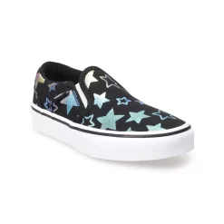 Vans® Asher Girls' Slip-On Sneakers