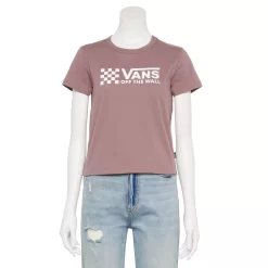 Juniors' Vans Check Logo Graphic Tee